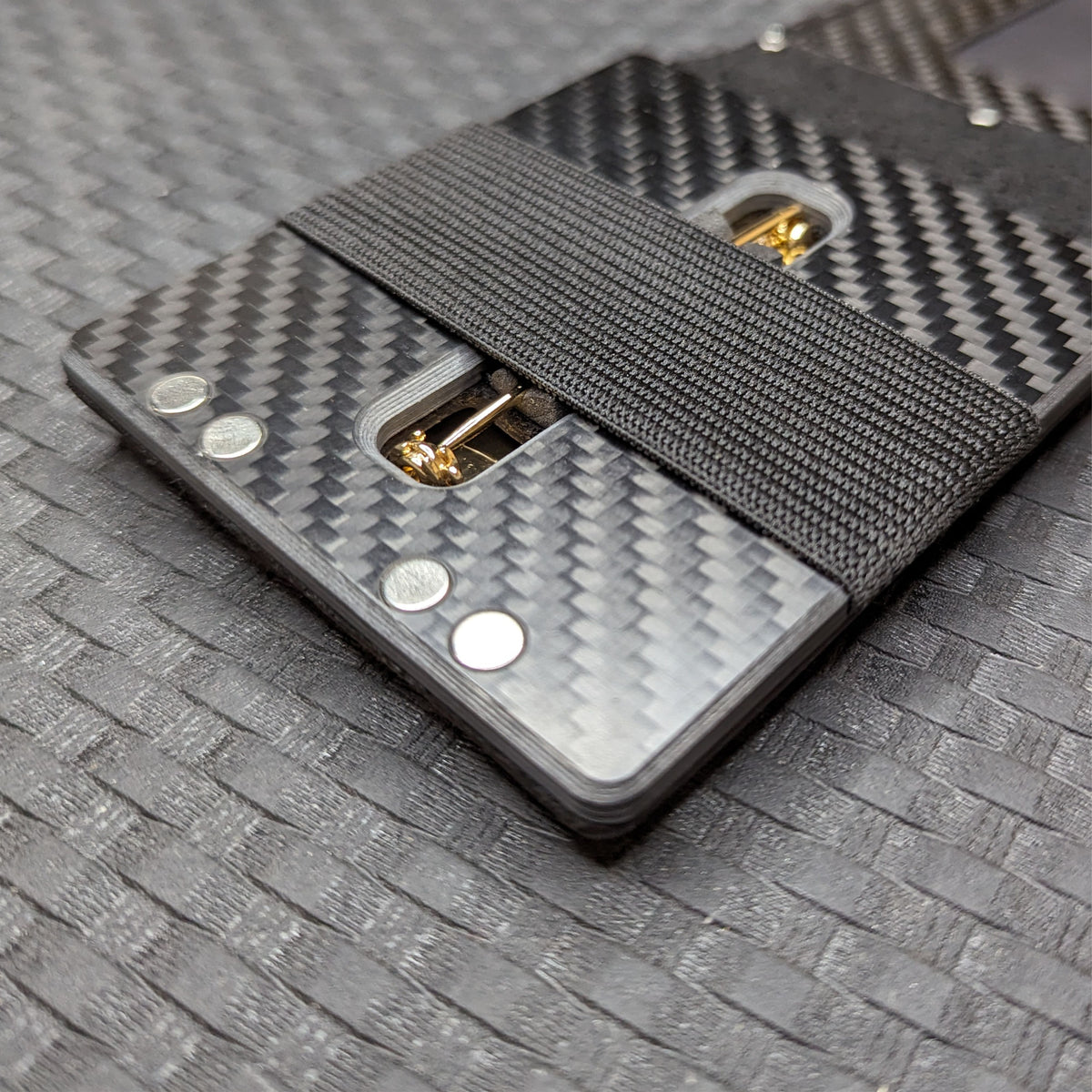 Carbon Fiber and Leather Police Badge Holder Star Edition